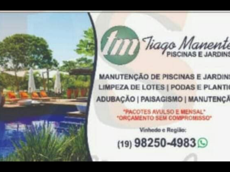 Limpeza de piscina - Tiago Manente