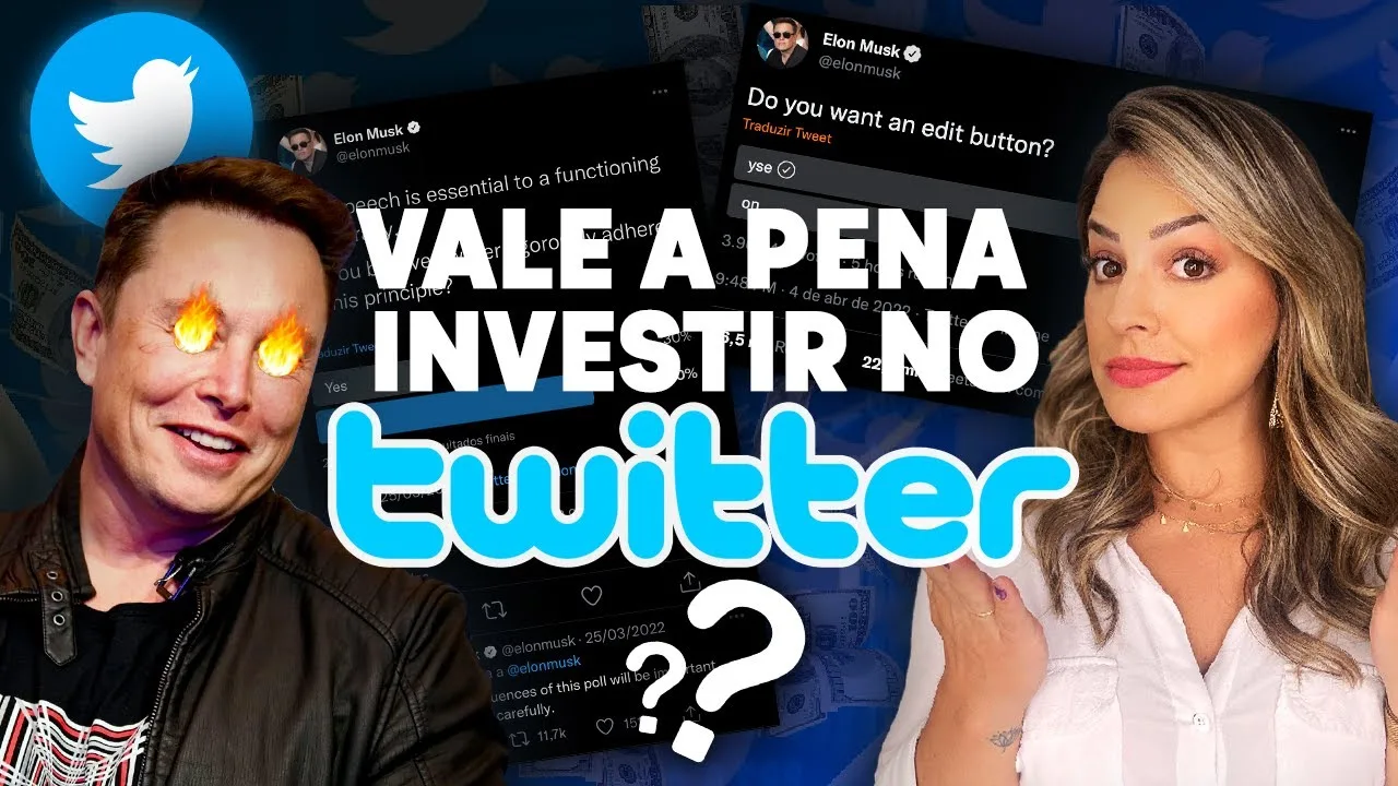 Elon Musk Virou O Maior Acionista Do Twitter! Vale A Pena Investir Nas Ações? | As Ações Da Empresa Chegaram A Subir 27% Na Segunda-Feira E Mais 4% No Dia Seguinte Com O Embalo De Outra Notícia Que Apontou O Elon Musk Como O Mais Novo Conselheiro Do Twitter. O Mercado Financeiro Parece Ter Gostado Da Notícia, Afinal Não É De Hoje Que Os Investidores Cobram Da Rede Social Por Mais Inovações Para Não Perder Espaço Frente As Demais Concorrentes Como Instagram E Facebook. Agora Diante De Todos Esses Fatos Muitos Investidores Se Questionam De Faz Sentir Investir Em Ações Do Twitter E Pensando Nisso Eu Trago Essa E Outras Respostas No Vídeo De Hoje.