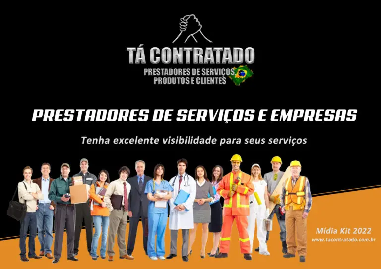 Midiakit | Veja Informações E Detalhes Referente Ao Projeto Tá Contratado, Saiba Os Formatos De Anúncios E Entenda Como Podemos Ampliar A Visibilidade Do Seu Serviço Ou Negócio. Para Usufruir Ainda Mais De Todos Os Benefícios Que Oferecemos, Destacamos Nossos Objetivos E Atuação No Marketing Digital Extremamente Alinhado Com A Prestação De Serviços.