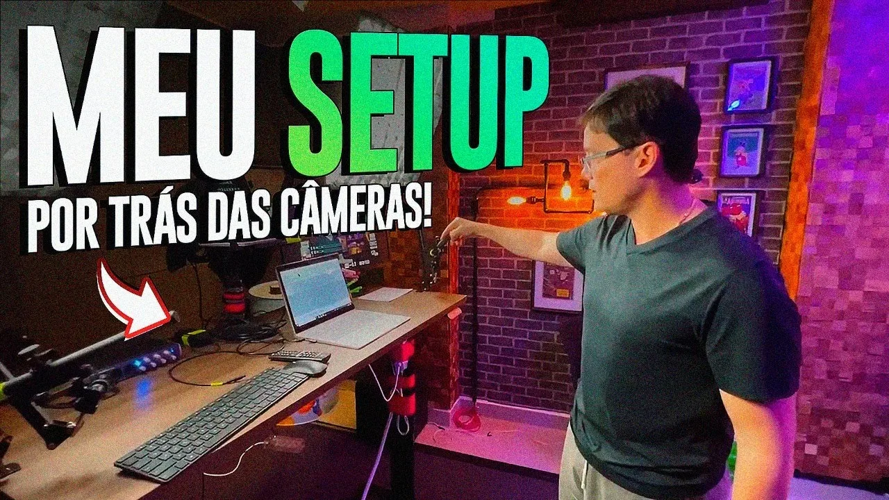 Meu Setup De Gravação E Como Eu Gravo Meus Vídeos | Galera Hoje Vou Fazer Diferente E Mostrar Pra Vocês Um Pouco Da Minha Rotina De Gravação, Como Chegam Os Roteiros, Como Preparo O Meu Estúdio, Meus Equipamentos .. Ses Vão Acompanhar Um Pouquinho Do Meu Dia-A-Dia Bora Lá!