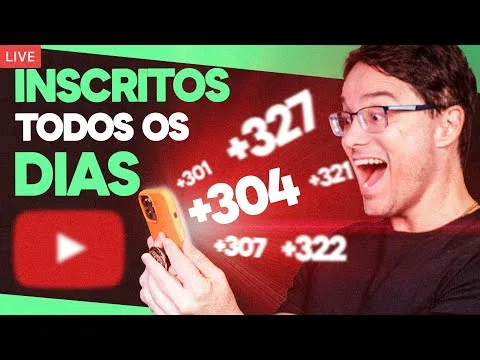 Garantido +300 Inscritos Todos Os Dias - Live 04 | O Passo A Passo Completo Para Você Conseguir Ganhar Dinheiro Com O Youtube Do Zero Em Apenas 7 Dias, Mesmo Sem Aparecer E Mesmo Sem Precisar De Inscritos!