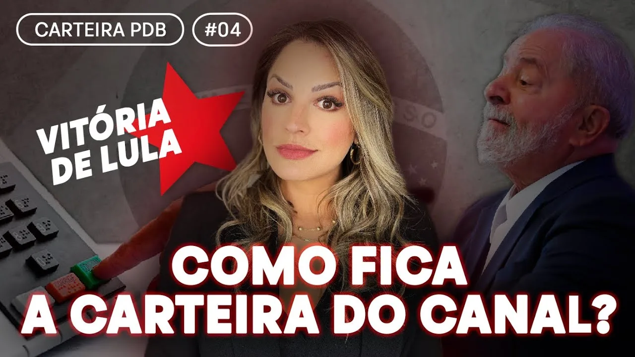 Como Ficou A Nossa Carteira De Investimentos Pós Eleição E Vitória Do Lula I Carteira Pdb #04 | Há Menos De Uma Semana Tivemos O Resultado Das Eleições E Naturalmente Isso Impacta No Curto Prazo Na Bolsa De Valores E Consequentemente Em Nossa Carteira De Investimentos. Junto. A Isso, Surgem Alguns Questionamentos Sobre A Possibilidade De Mudar A Estratégia Do Canal Ou Até Mesmo Se Vale A Pena Ou Não Realizar Investimentos E Aportes Nesse Momento De Maio Volatilidade No Mercado Financeiro. Basicamente É Sobre Isso O Meu Vídeo De Hoje: Atualização Da Carteira De Investimentos Do Canal, Minha Visão Do Resultado Das Eleições E Algumas Considerações A Serem Feitas Para Quem Tem Dúvida Sobre Os Investimentos E Bolsa De Valores Nesse Momento.