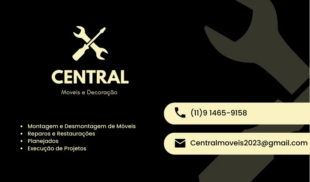 Central Móveis São Bernardo do Campo, Montagem de móveis, móveis planejados, conserto de móveis, reparos de móveis,