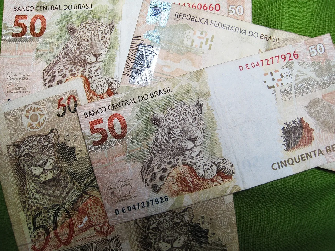 Brazilian Banknotes, Fifty Real Notes, Banknotes-1139095.Jpg