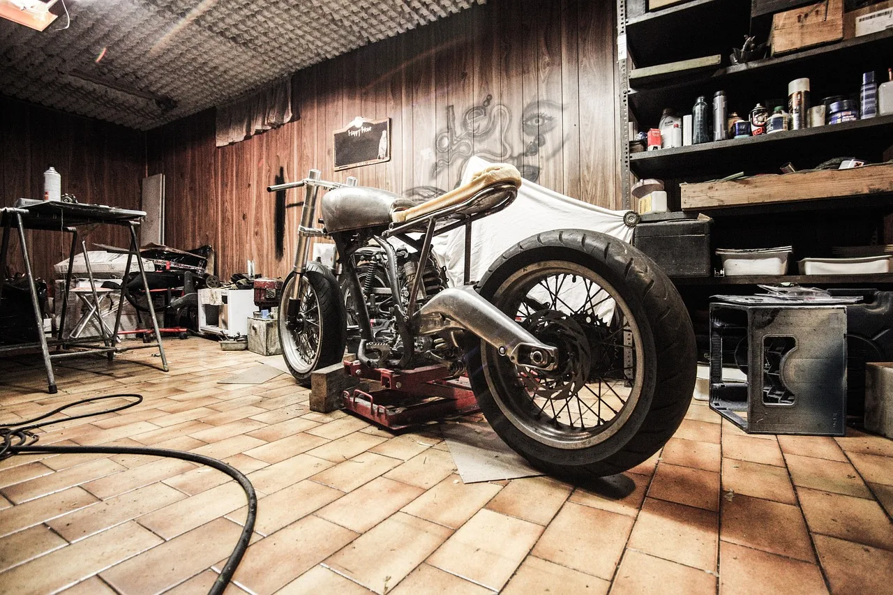 Motorbike, Garage, Repairs-407186.Jpg