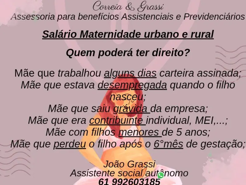 Salário Maternidade | Brasília