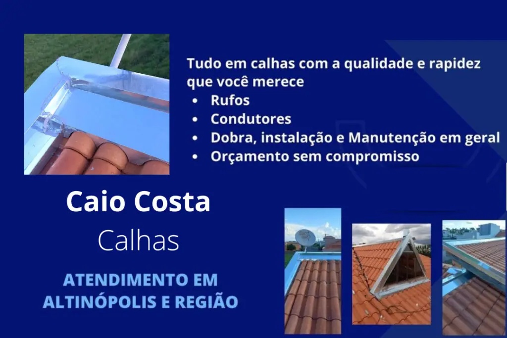 Calhas E Rufos, Calhas Em Altinópolis, Rufos Em Altinópolis