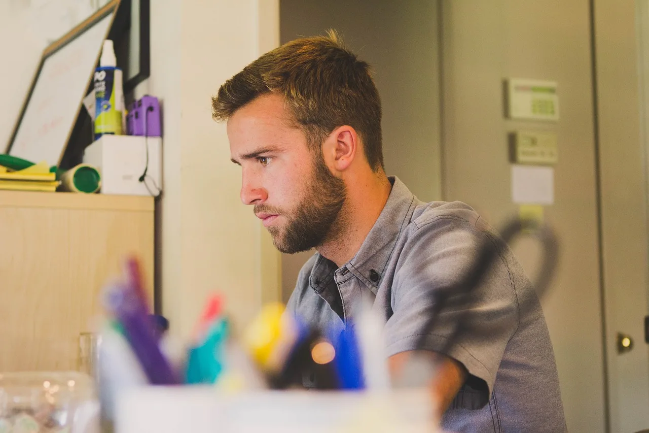 Man, Work, Desk-597178.Jpg