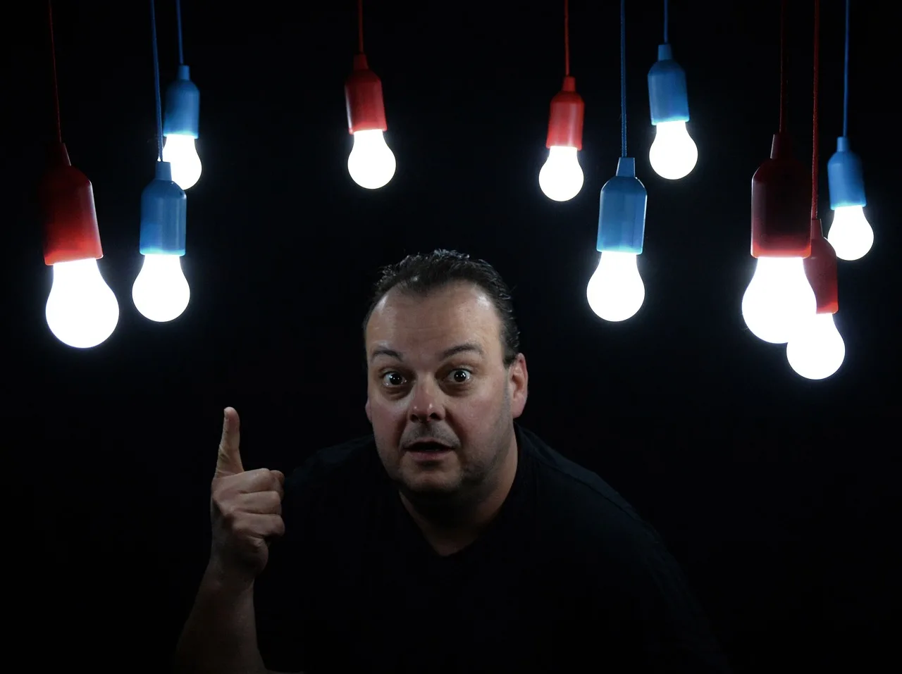 Light Bulbs, Pears, Man-1822112.Jpg