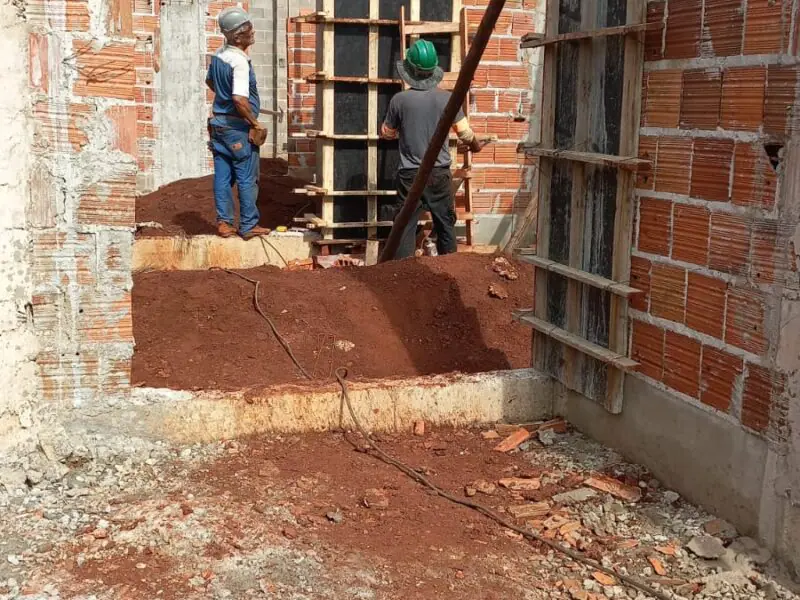 Construção de casas residenciais populares