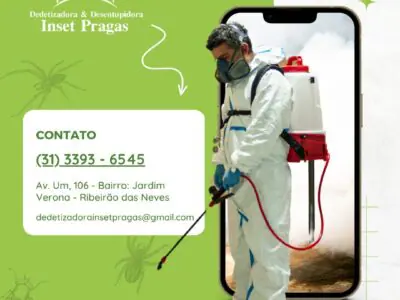 Controle de pragas em Ribeirão das Neves/MG