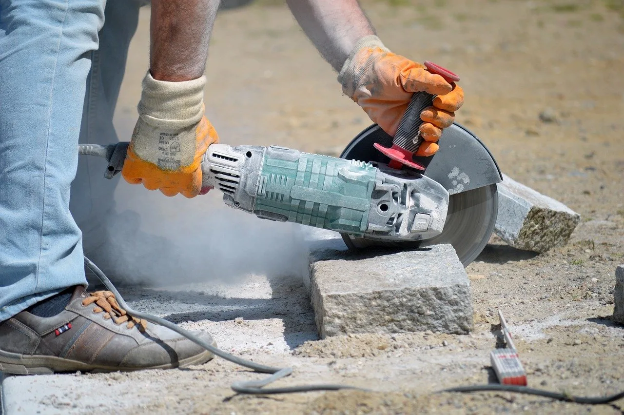 Cutting Granite Stones, Bending, Work-8028375.Jpg