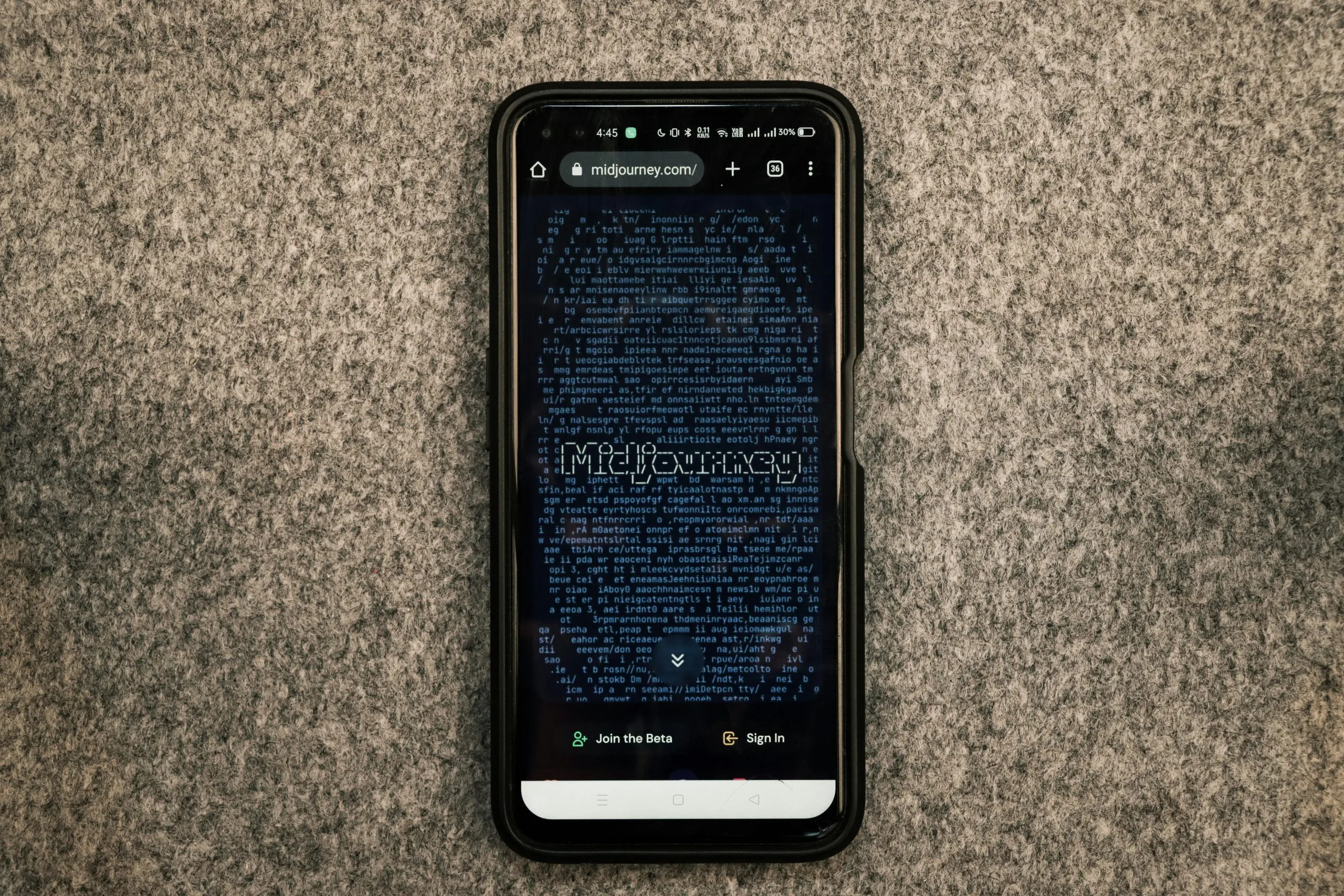 Midjourney Ai Produces A Proprietary Artificial Intelligence. Man Holding A Smartphone Iphone