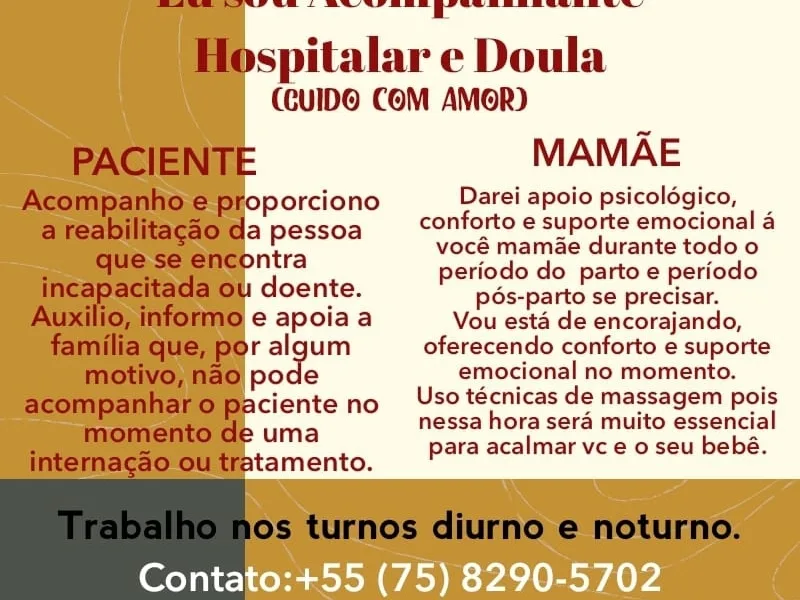 Acompanhante Hospitalar em Feira de Santana