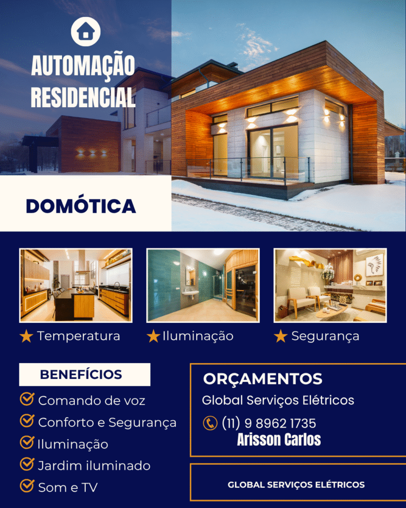 Serviços elétricos em Santana do Parnaíba Serviços elétricos em Santana do Parnaíba Automacao Residencial 001 e630145bdf39f3a243f56b0add326c72 Categoria: Eletricista; Localização (Cidade de origem): Barueri SP; Tipo de Prestador de Serviços: Jurídico; Vendedor: Global Serviços Elétricos em Barueri.