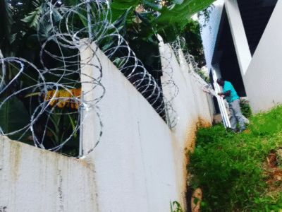 Instalação de concertina em Salvador