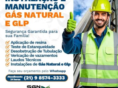Instalação de gás no Rio de Janeiro