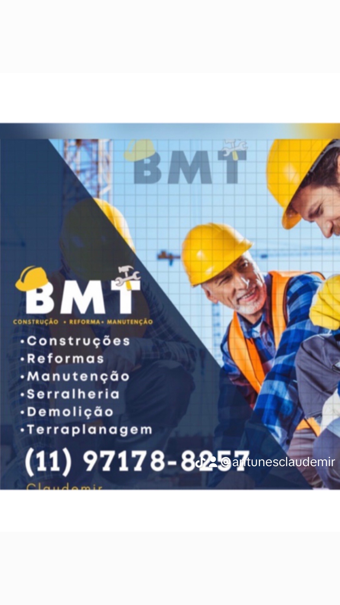 Claudemir Antunes - BMT Construções