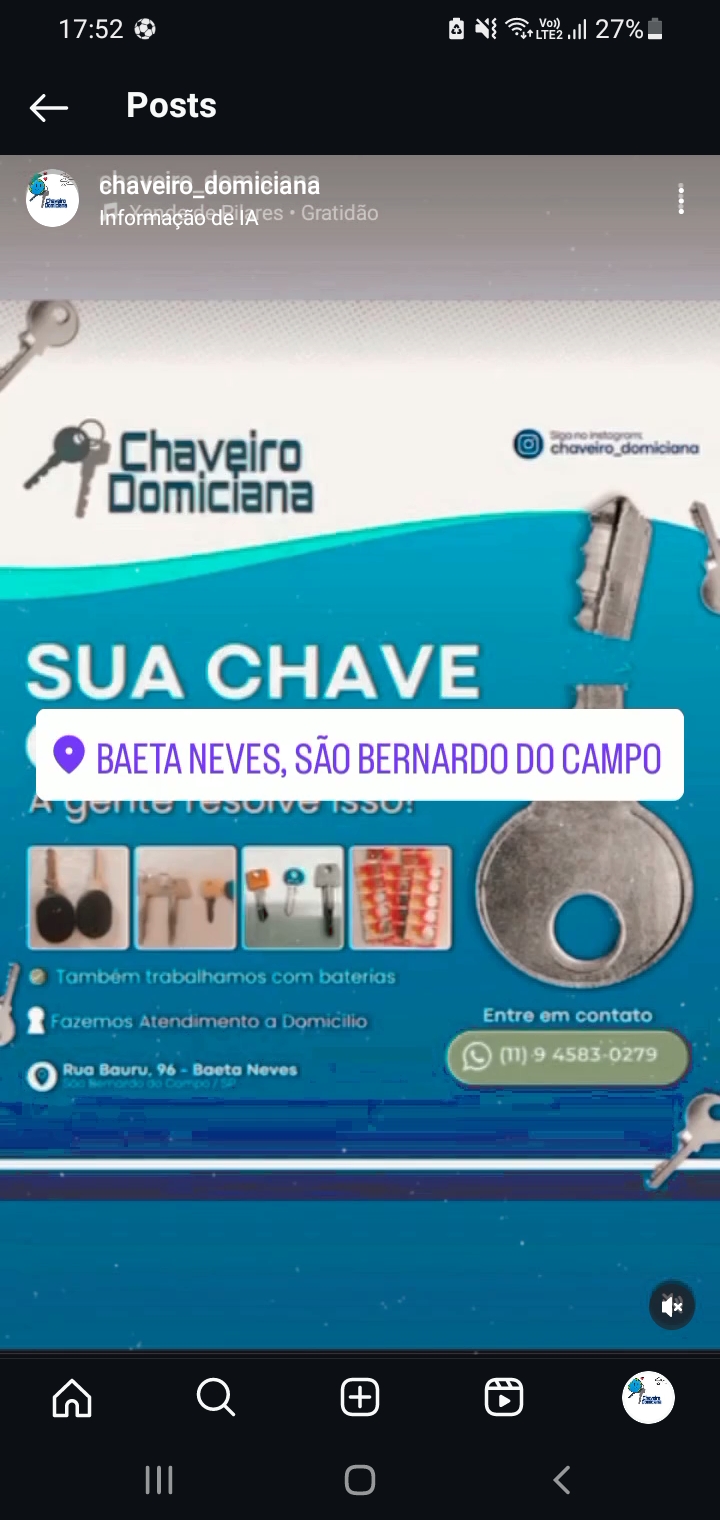 Chaveiro Domiciana: Segurança e Praticidade em São Bernardo do Campo