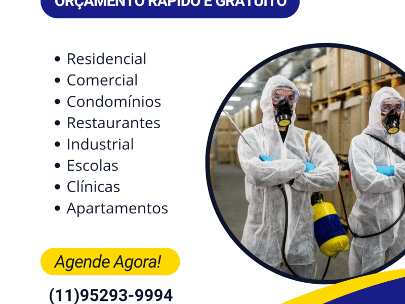 Desinsetização em São Paulo