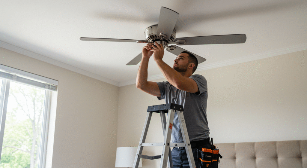Como Realizar a Instalação de Ventilador de Teto em 7 Passos Simples instalação de ventilador de teto