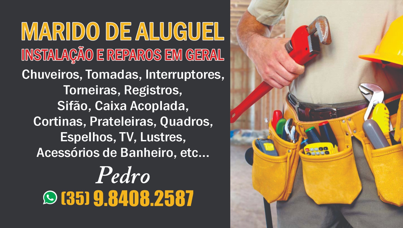 Pedro Luiz - Pequenos Reparos Residenciais e Industriais