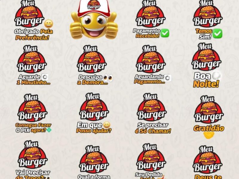 Figurinhas com sua logo