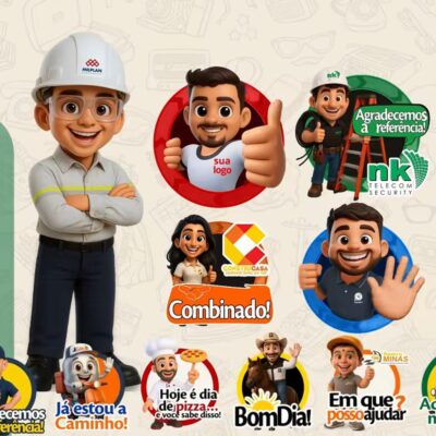 Alison Vinicius - Figurinhas com sua logo