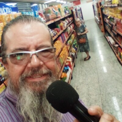 Locutor para porta de loja