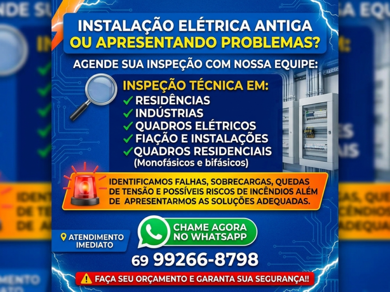 Eletricista disponível