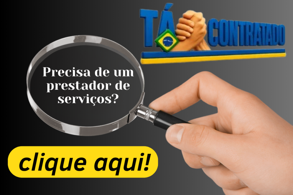 contrate um prestador de serviços