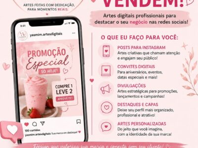 Designer Gráfica | Criação de Posts, Logotipos, Convites e Artes para Redes Sociais