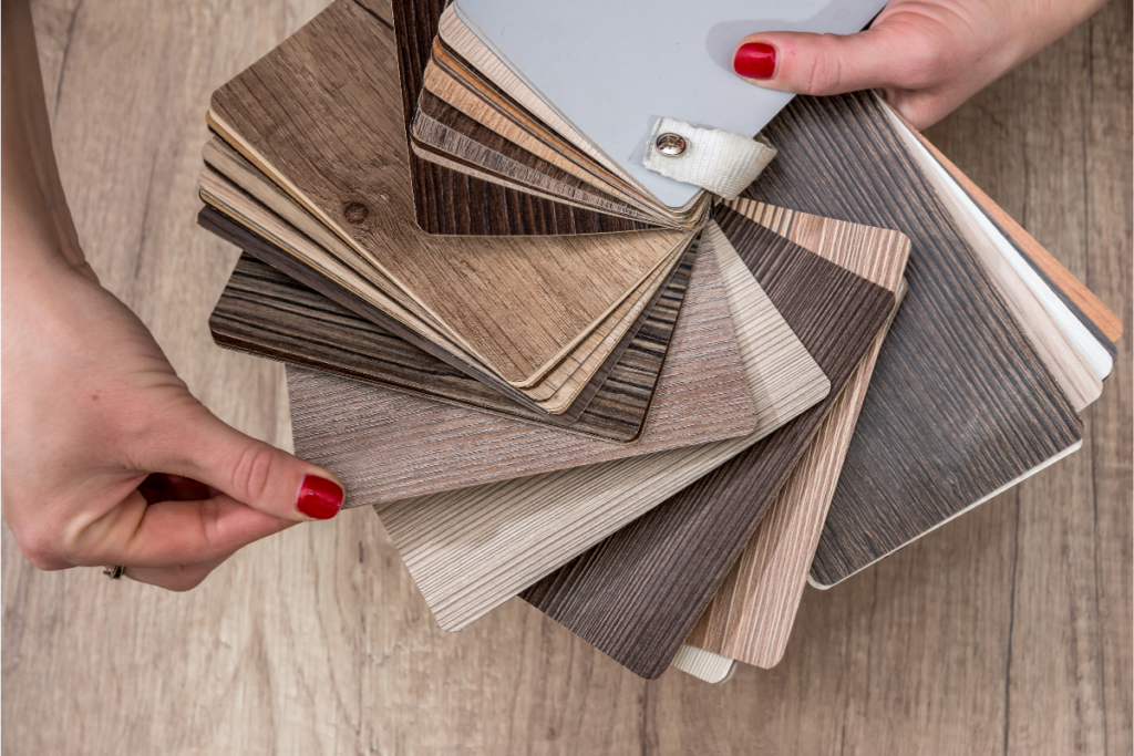 mostruário de laminados